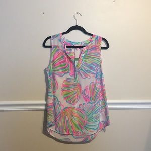 Lilly Pulitzer Sleeveless Stacey Top Shellabrate